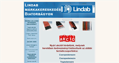 Desktop Screenshot of lindab-biatorbagy.hu