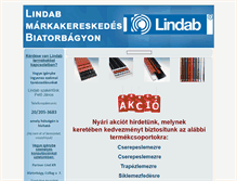 Tablet Screenshot of lindab-biatorbagy.hu
